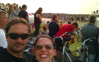 Viagem de bike. Encontrando Festivais.